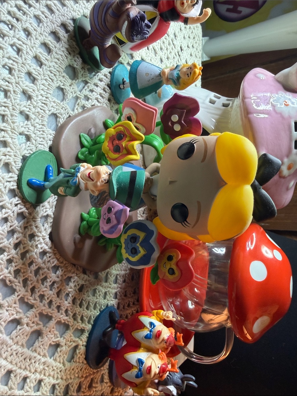 Alice in Wonderland Inspired Yellow-Headed Kids Figurine Playset